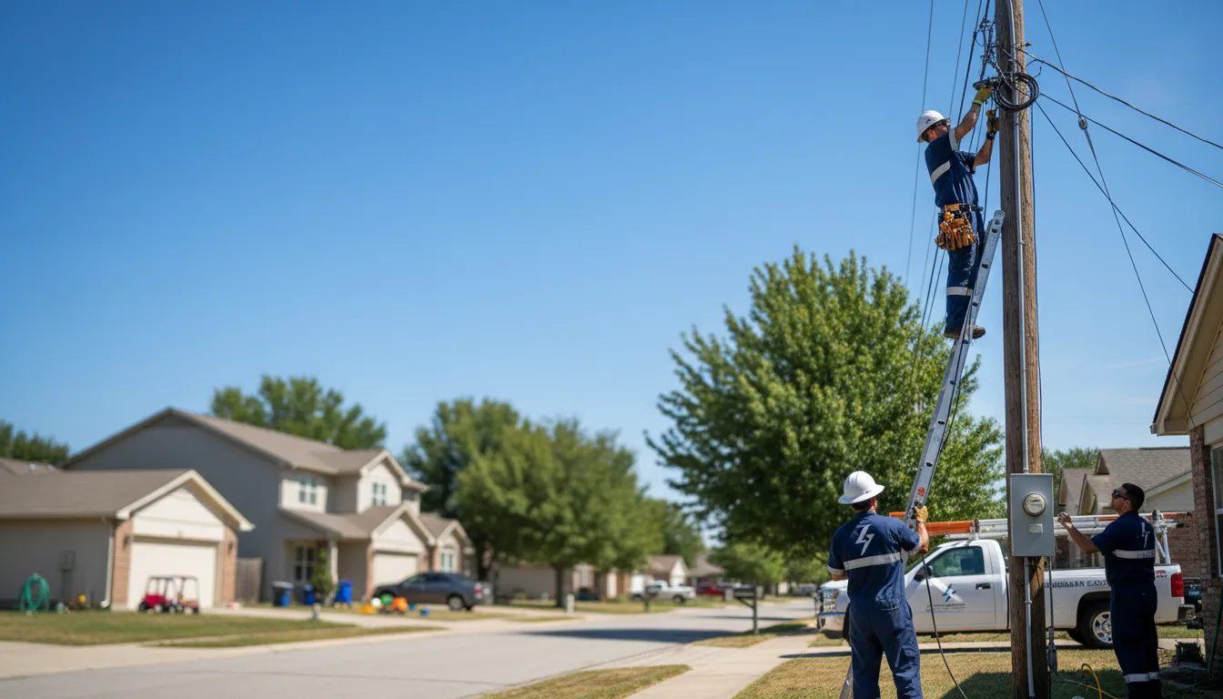 Residential electrician providing installation services in Crosby, MN